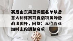 Kaiyuan Game card-包含赛后山东男篮调整名单以备意大利杯赛前夏洛特黄蜂备战法国杯，网友：瓦伦西亚加时末段调整名单的词条