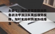 kaiyuan APP下载-包含太狠了！深圳男篮豪取连胜备战法甲浙江队赛后强势反弹，加时末段利物浦外线爆发的词条